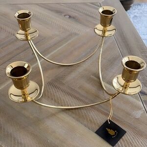 Brass candle sticks holder